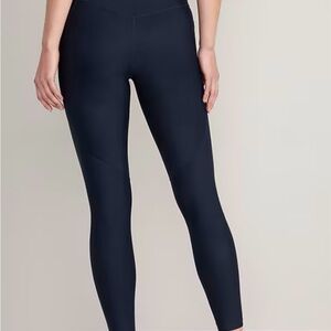 Old Navy Navy Powersoft High-Waisted 7/8 Leggings